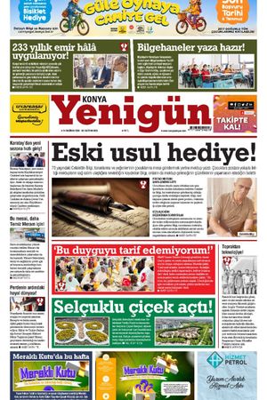 Konya Yenigün Gazetesi - 24.06.2026 Manşeti