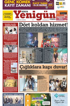 Konya Yenigün Gazetesi - 17.06.2026 Manşeti