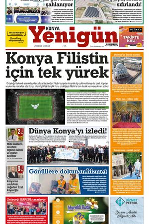 Konya Yenigün Gazetesi - 07.10.2026 Manşeti