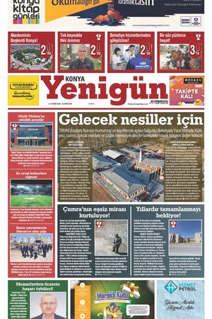 Konya Yenigün Gazetesi - 14.10.2026 Manşeti